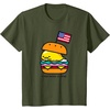 image:imageGudetama American Classic Burger Tee Shirt TShirtOlive Green
