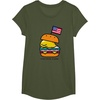 image:imageGudetama American Classic Burger Tee Shirt TShirtOlive Green