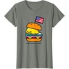 image:imageGudetama American Classic Burger Tee Shirt TShirtOlive Heather