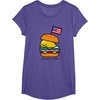 image:imageGudetama American Classic Burger Tee Shirt TShirtPurple Heather