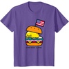 image:imageGudetama American Classic Burger Tee Shirt TShirtPurple Heather