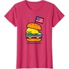 image:imageGudetama American Classic Burger Tee Shirt TShirtRed Heather