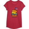 image:imageGudetama American Classic Burger Tee Shirt TShirtRed Heather