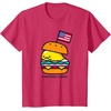 image:imageGudetama American Classic Burger Tee Shirt TShirtRed Heather