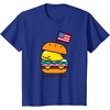 image:imageGudetama American Classic Burger Tee Shirt TShirtRoyal Blue