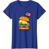 image:imageGudetama American Classic Burger Tee Shirt TShirtRoyal Blue
