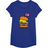 image:imageGudetama American Classic Burger Tee Shirt TShirtRoyal Blue
