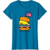 image:imageGudetama American Classic Burger Tee Shirt TShirtSapphire Blue