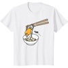 image:imageGudetama Chopsticks Tee Shirt TShirtWhite