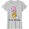 image:imageGudetama Its My Birthday Tee Shirt TShirtSilver Grey