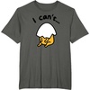 image:imageGudetama Lazy Egg I Cant Tee Shirt TShirtAsphalt Grey