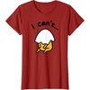 image:imageGudetama Lazy Egg I Cant Tee Shirt TShirtCranberry Red