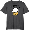 image:imageGudetama Lazy Egg I Cant Tee Shirt TShirtDark Heather Grey