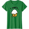 image:imageGudetama Lazy Egg I Cant Tee Shirt TShirtKelly Green