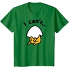 image:imageGudetama Lazy Egg I Cant Tee Shirt TShirtKelly Green