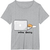 image:imageGudetama Online Dating Tee Shirt TShirtHeather Grey