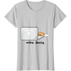 image:imageGudetama Online Dating Tee Shirt TShirtSilver Grey