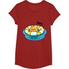 image:imageGudetama Pool Float Tee Shirt TShirtCranberry Red
