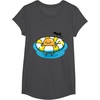 image:imageGudetama Pool Float Tee Shirt TShirtDark Heather Grey