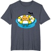 image:imageGudetama Pool Float Tee Shirt TShirtHeather Blue