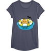 image:imageGudetama Pool Float Tee Shirt TShirtHeather Blue