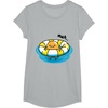 image:imageGudetama Pool Float Tee Shirt TShirtHeather Grey