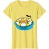 image:imageGudetama Pool Float Tee Shirt TShirtLemon Yellow