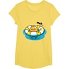 image:imageGudetama Pool Float Tee Shirt TShirtLemon Yellow