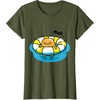image:imageGudetama Pool Float Tee Shirt TShirtOlive Green
