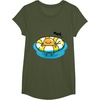 image:imageGudetama Pool Float Tee Shirt TShirtOlive Green
