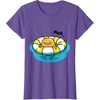 image:imageGudetama Pool Float Tee Shirt TShirtPurple Heather
