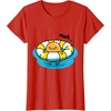 image:imageGudetama Pool Float Tee Shirt TShirtRed