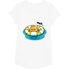 image:imageGudetama Pool Float Tee Shirt TShirtWhite