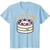 image:imageGudetama the Lazy Egg Its Meh Birthday Cake TShirtBaby Blue