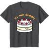 image:imageGudetama the Lazy Egg Its Meh Birthday Cake TShirtDark Heather Grey