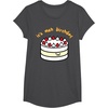 image:imageGudetama the Lazy Egg Its Meh Birthday Cake TShirtDark Heather Grey
