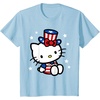 image:imageHello Kitty American 4th of July Tee Shirt TShirt for Women Girls Kids MenBaby Blue