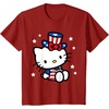 image:imageHello Kitty American 4th of July Tee Shirt TShirt for Women Girls Kids MenCranberry Red