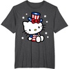 image:imageHello Kitty American 4th of July Tee Shirt TShirt for Women Girls Kids MenDark Heather Grey