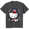 image:imageHello Kitty American 4th of July Tee Shirt TShirt for Women Girls Kids MenDark Heather Grey
