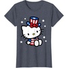 image:imageHello Kitty American 4th of July Tee Shirt TShirt for Women Girls Kids MenHeather Blue