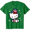 image:imageHello Kitty American 4th of July Tee Shirt TShirt for Women Girls Kids MenKelly Green