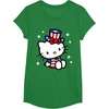 image:imageHello Kitty American 4th of July Tee Shirt TShirt for Women Girls Kids MenKelly Green