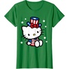 image:imageHello Kitty American 4th of July Tee Shirt TShirt for Women Girls Kids MenKelly Green