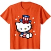 image:imageHello Kitty American 4th of July Tee Shirt TShirt for Women Girls Kids MenOrange