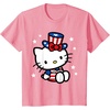image:imageHello Kitty American 4th of July Tee Shirt TShirt for Women Girls Kids MenPink