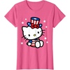 image:imageHello Kitty American 4th of July Tee Shirt TShirt for Women Girls Kids MenPink Heather