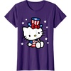 image:imageHello Kitty American 4th of July Tee Shirt TShirt for Women Girls Kids MenPurple