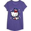 image:imageHello Kitty American 4th of July Tee Shirt TShirt for Women Girls Kids MenPurple Heather