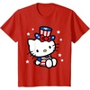 image:imageHello Kitty American 4th of July Tee Shirt TShirt for Women Girls Kids MenRed